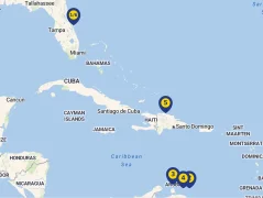 Mapa plavby